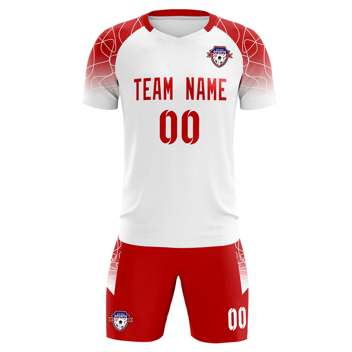 Custom White Classic Football Training Kit Jersey For Adults/Kids
