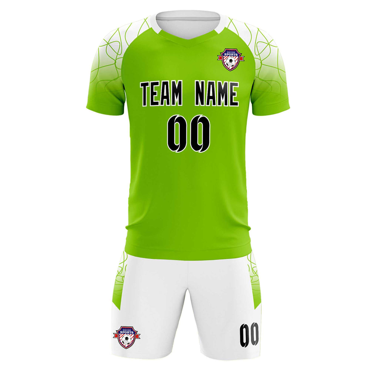 Custom Green Classic Football Training Kit Jersey For Adults/Kids
