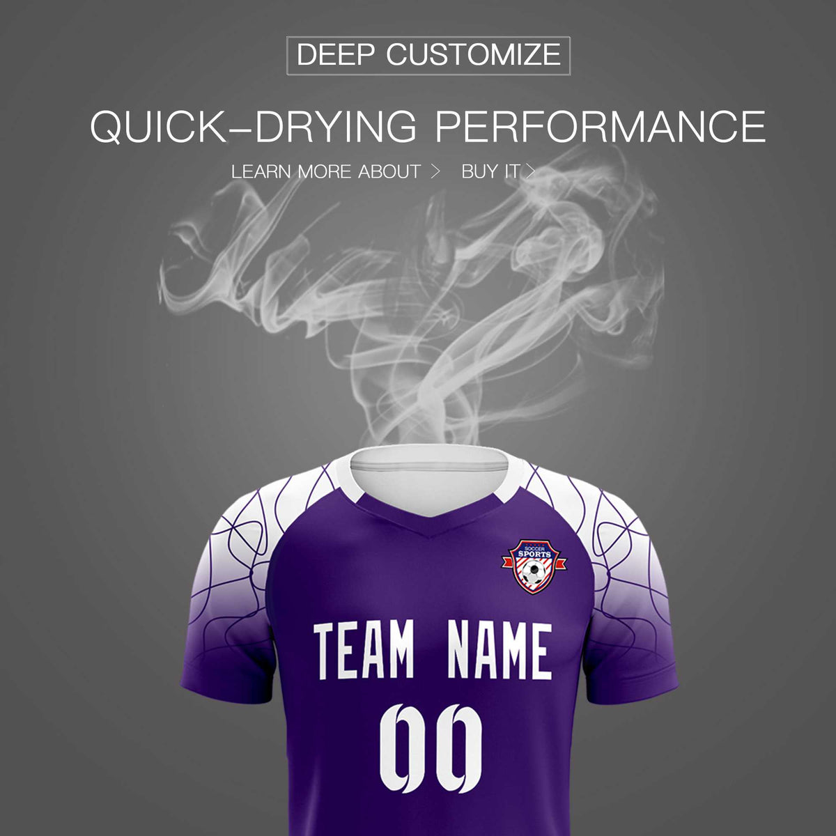 Custom Purple Classic Football Training Kit Jersey For Adults/Kids