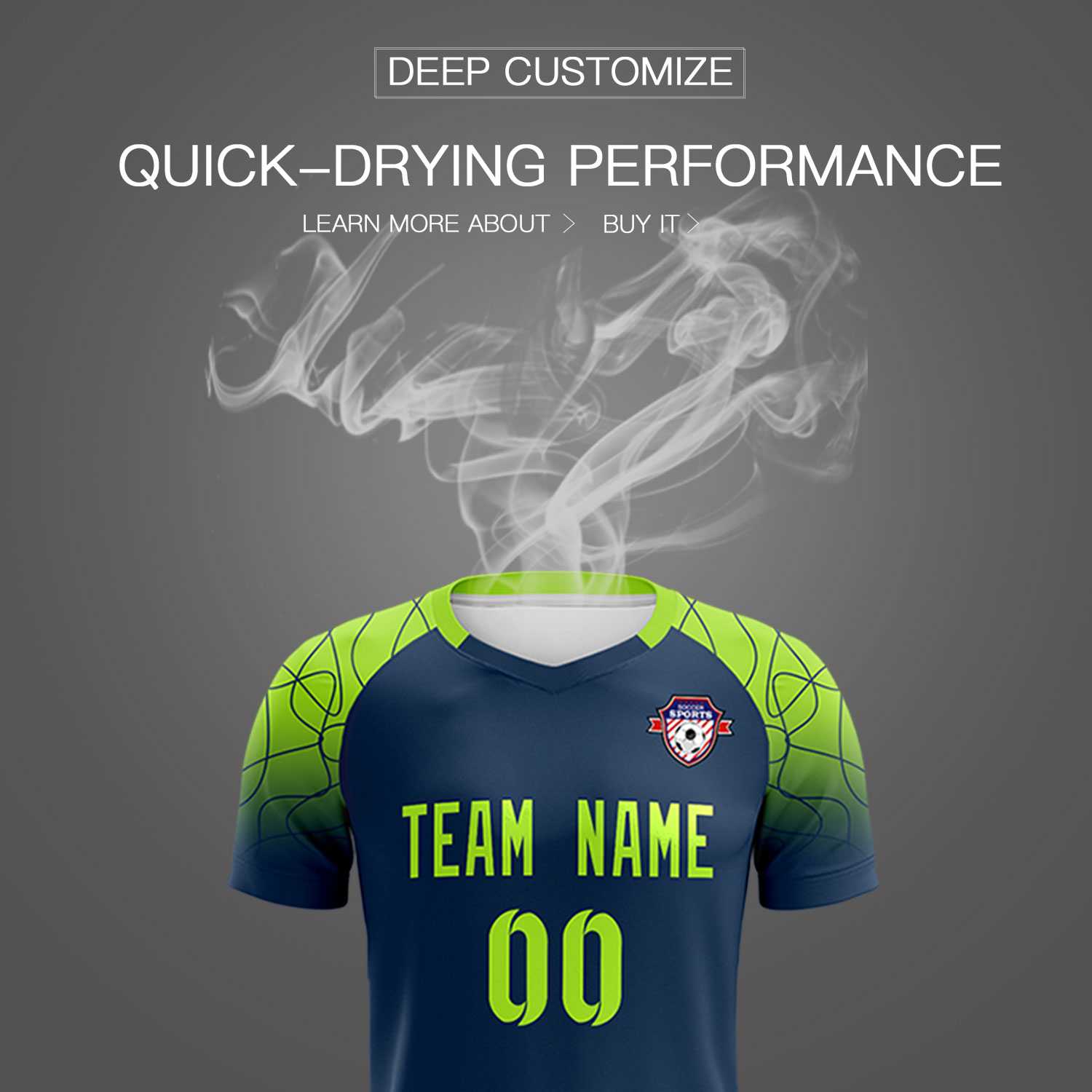 Custom Midnight Blue Classic Football Training Kit Jersey For Adults/Kids