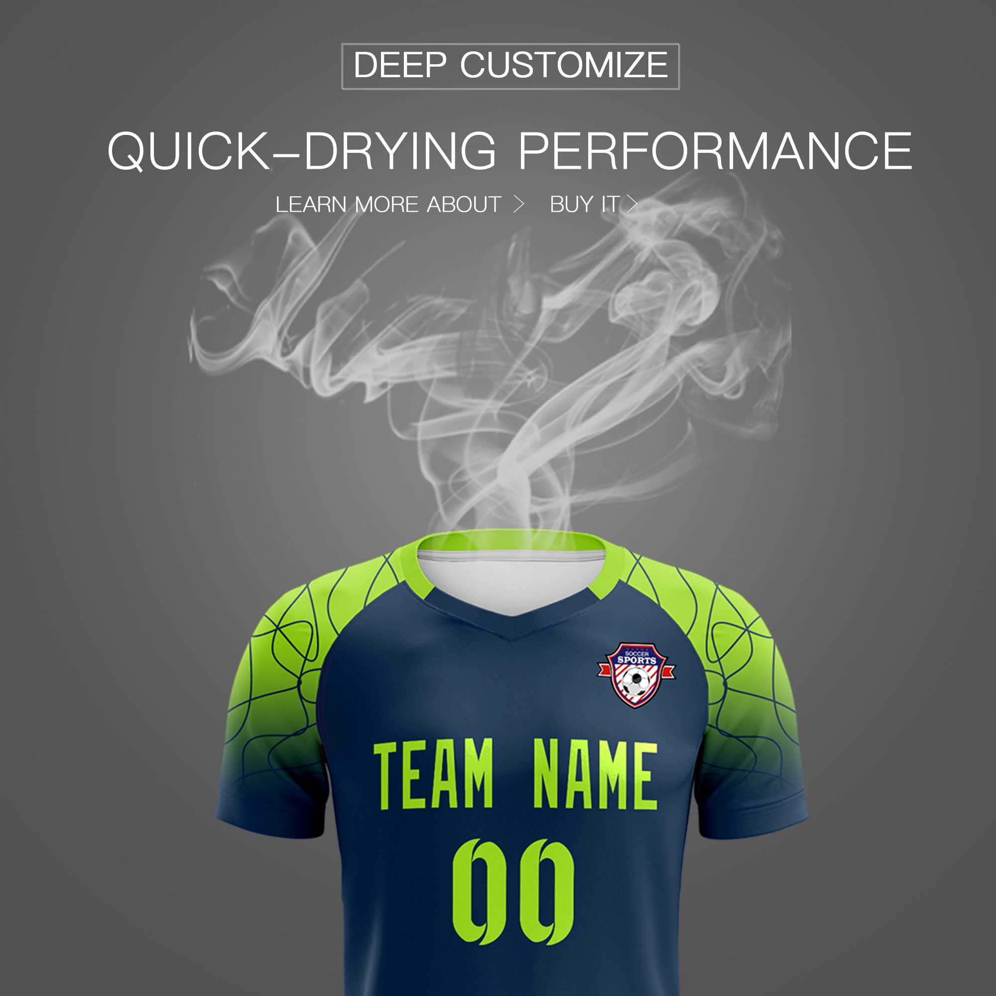 Custom Midnight Blue Classic Football Training Kit Jersey For Adults/Kids