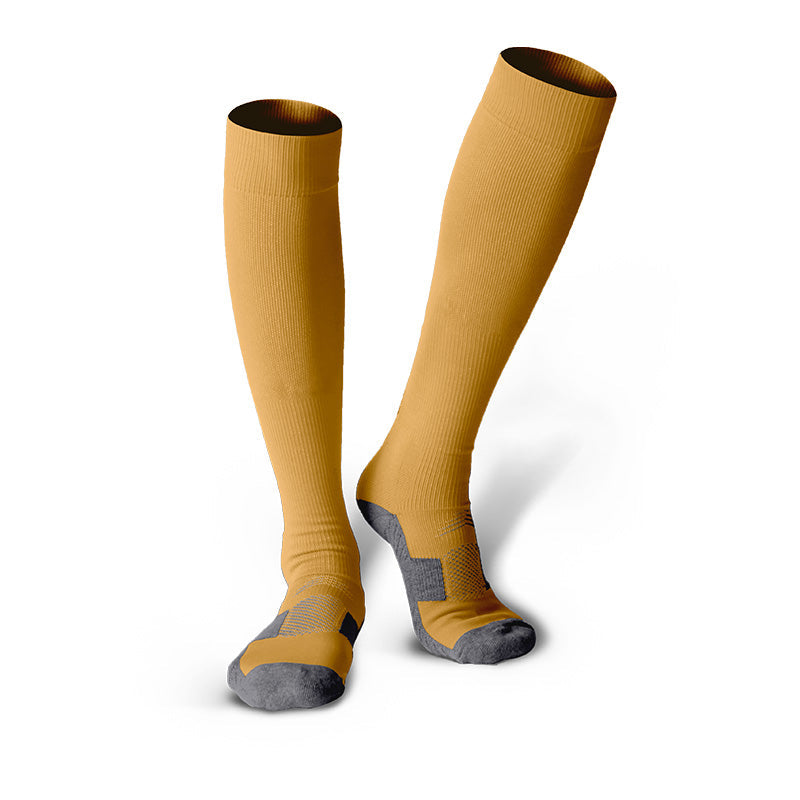 Chaussettes de football unisexes classiques noires pour jeunes et adultes