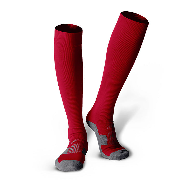 Klassische schwarze Fußballsocken für Jugendliche und Erwachsene, Unisex