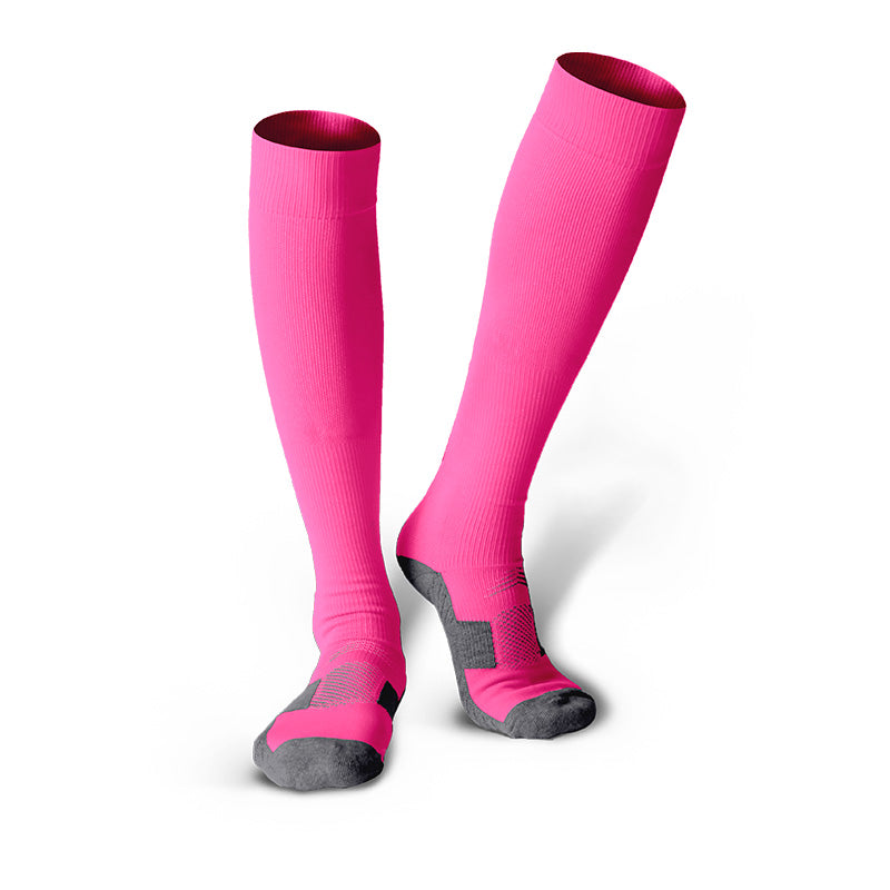 Chaussettes de football unisexes classiques noires pour jeunes et adultes