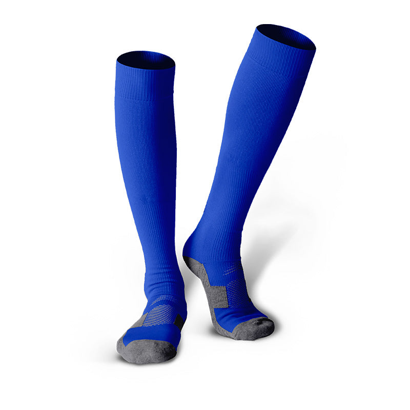 Chaussettes de football unisexes classiques noires pour jeunes et adultes