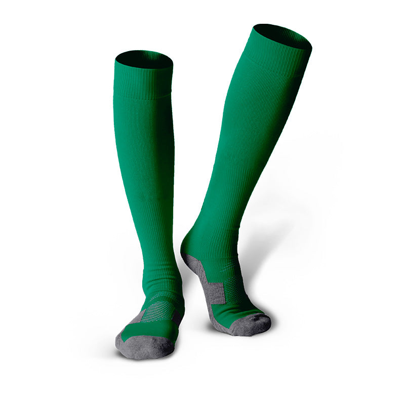 Chaussettes de football unisexes classiques noires pour jeunes et adultes