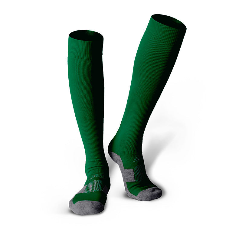 Chaussettes de football unisexes classiques noires pour jeunes et adultes