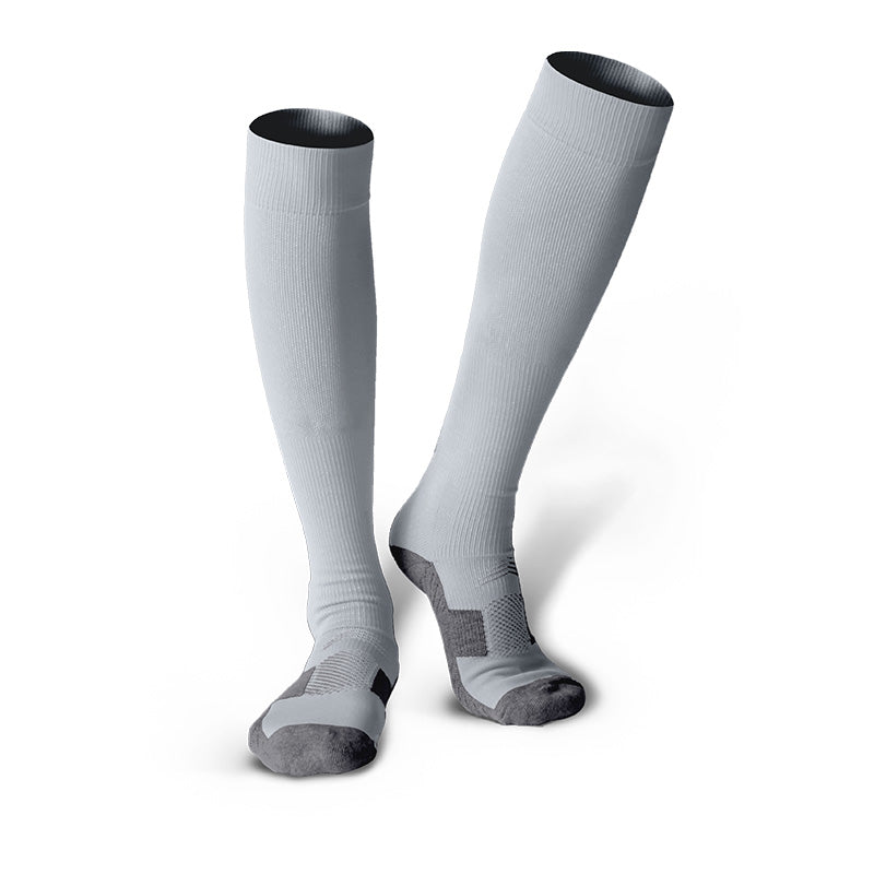 Chaussettes de football unisexes classiques noires pour jeunes et adultes