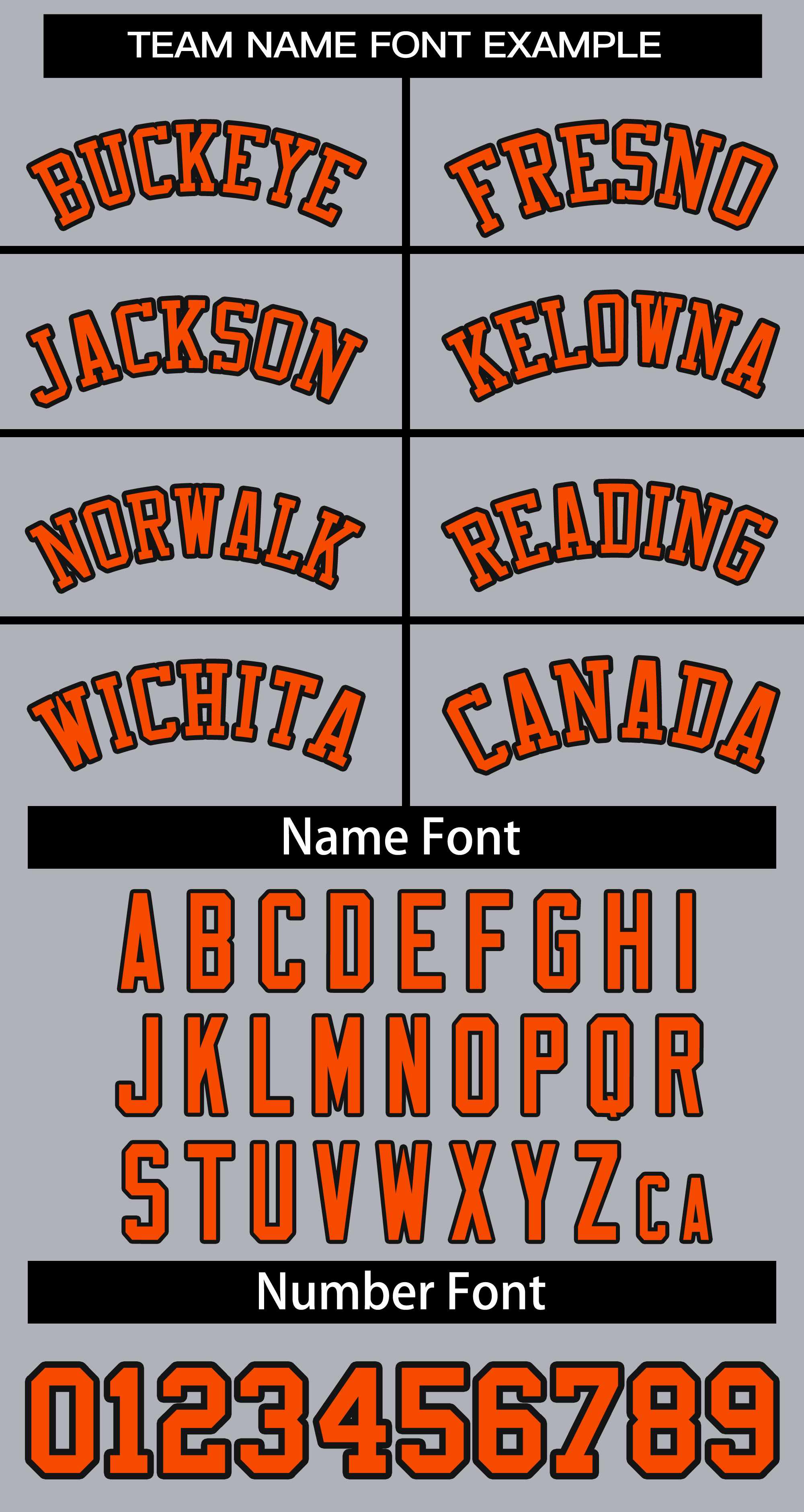 Custom Gray Orange Black Classic Style Baseball Jersey for Women