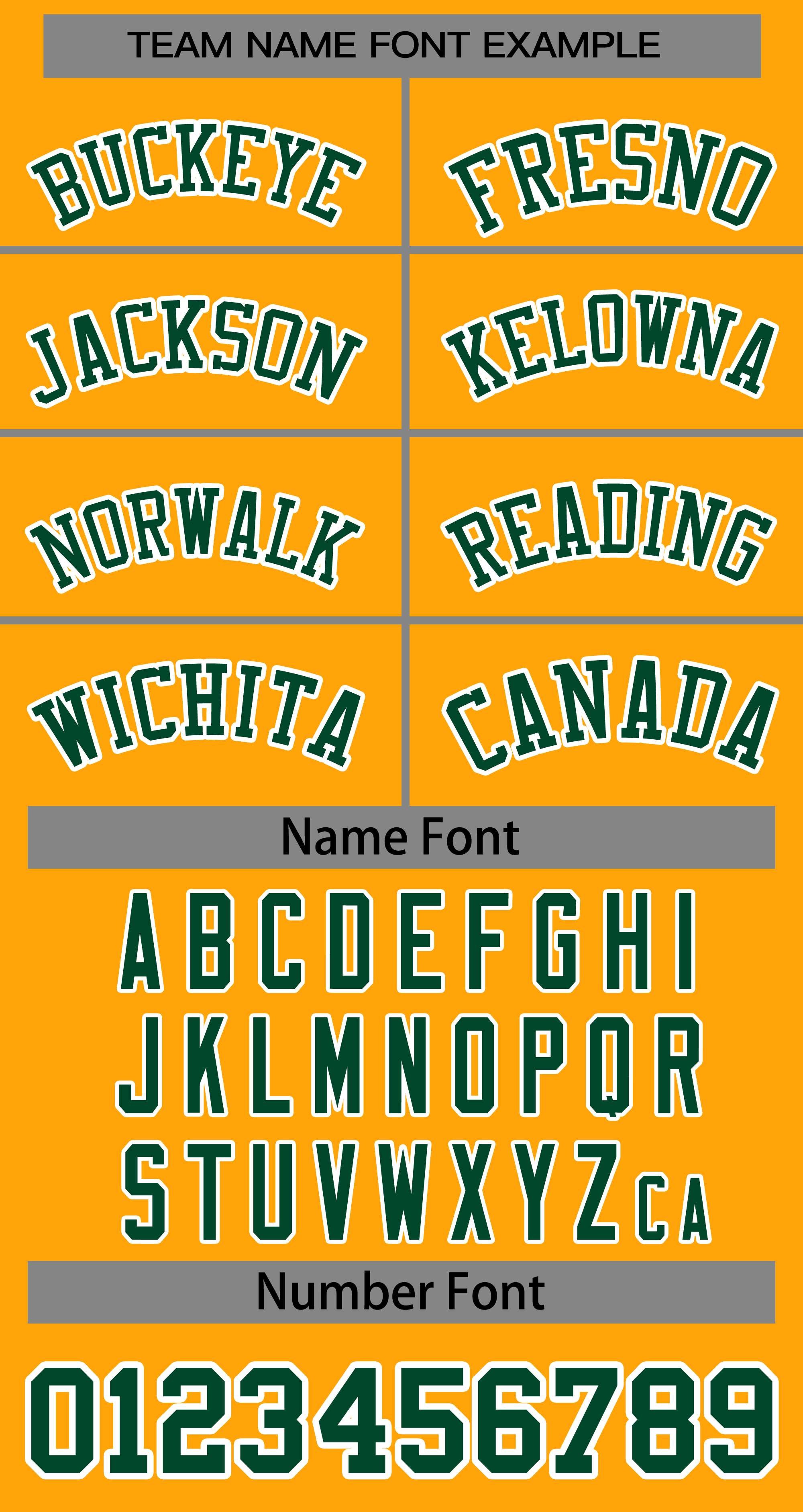 Custom Gold Green-White Classic Style Baseball Jersey For Women