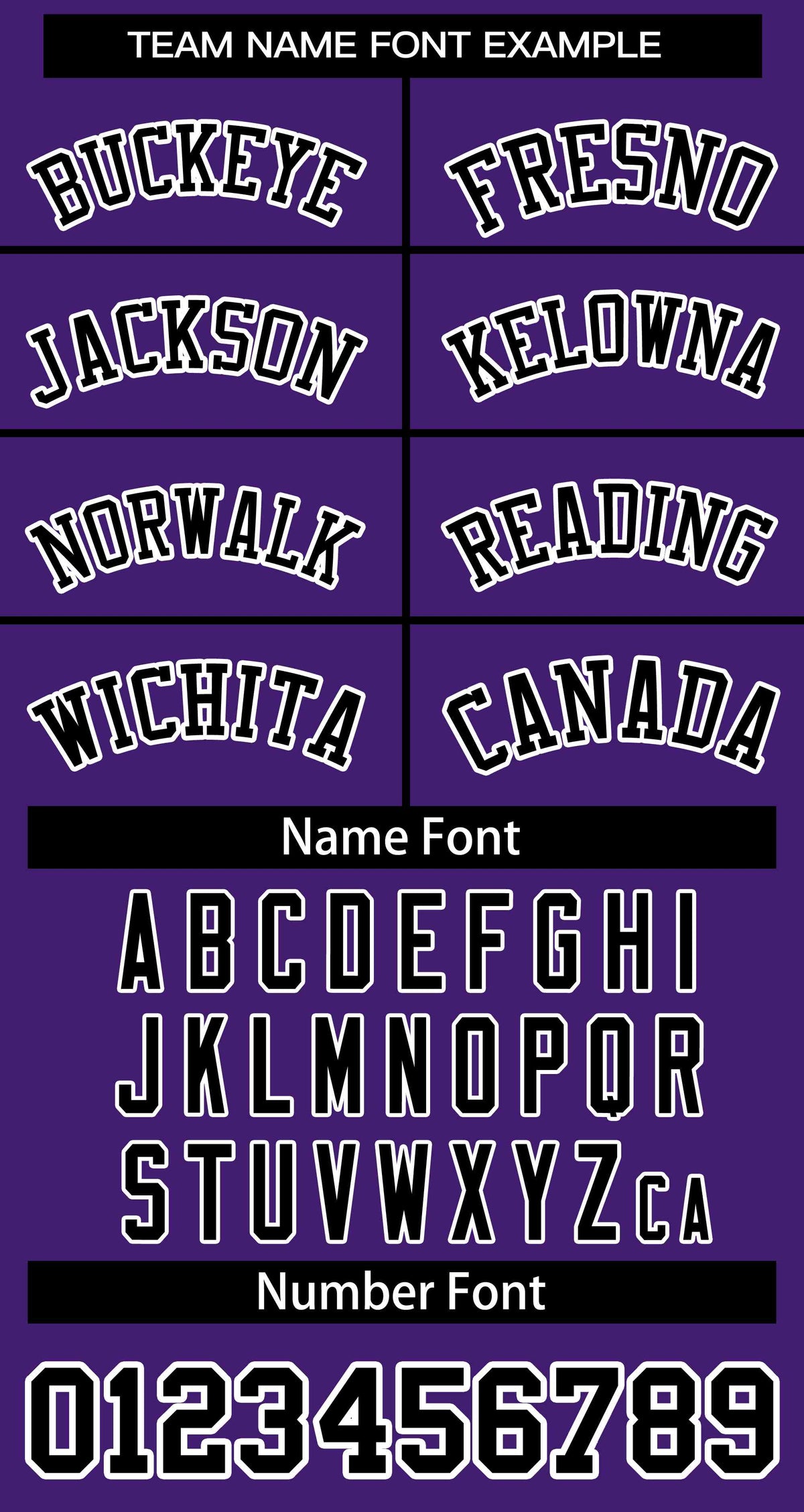 Softball Jersey Font
