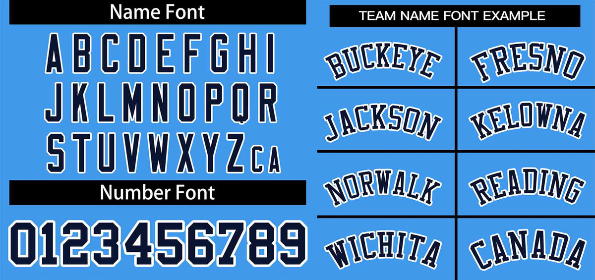 Custom Powder Blue Navy-White Classic Style Authentic Two-Button Softball Jersey