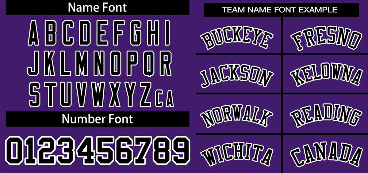 Custom Purple Black-White Classic Style Authentic Two-Button Softball Jersey