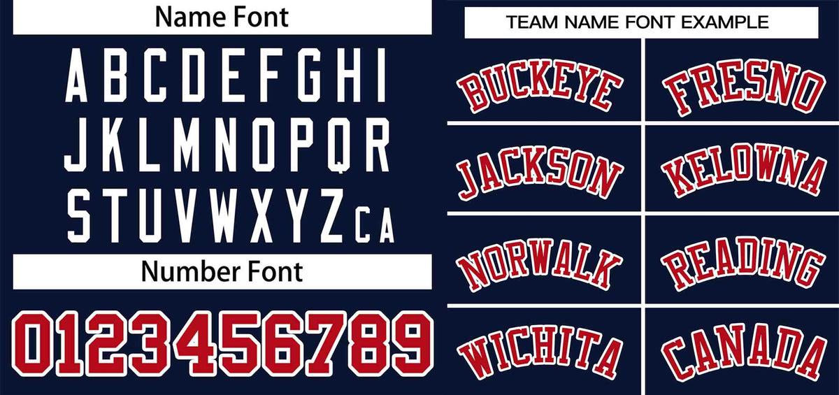 Custom Navy Red-White Classic Style Authentic Two-Button Softball Jersey