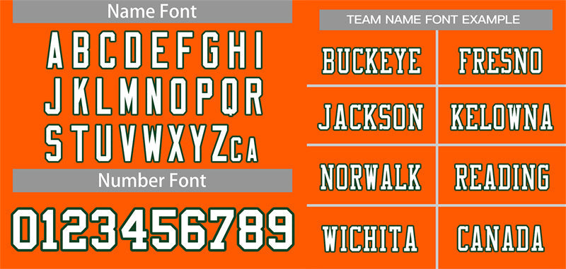 Custom Orange White-Green Classic Style Mesh Authentic American Football Jersey| KXKSHOP