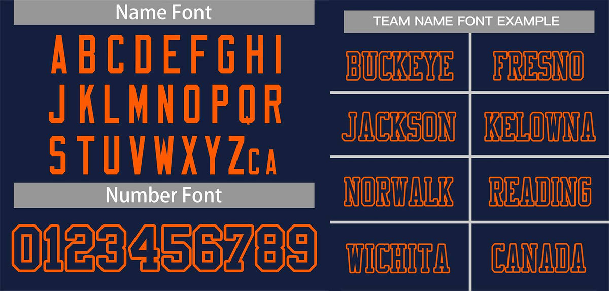 Custom Navy Blue Navy-Orange Classic Style Mesh Authentic American Football Jersey| KXKSHOP
