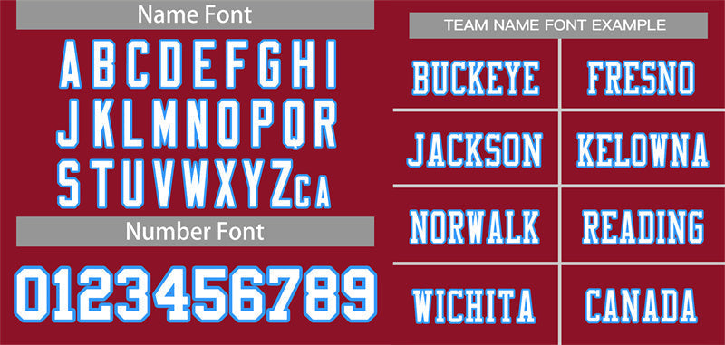 Custom Cardinal White-Powder Blue Classic Style Mesh Authentic American Football Jersey| KXKSHOP