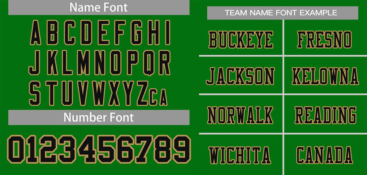 Custom Grass Green Black-Gold Classic Style Mesh Authentic American Football Jersey| KXKSHOP