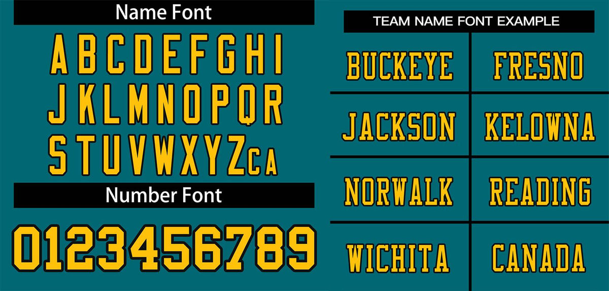 Custom Teal Gold-Black Classic Style Mesh Authentic American Football Jersey| KXKSHOP