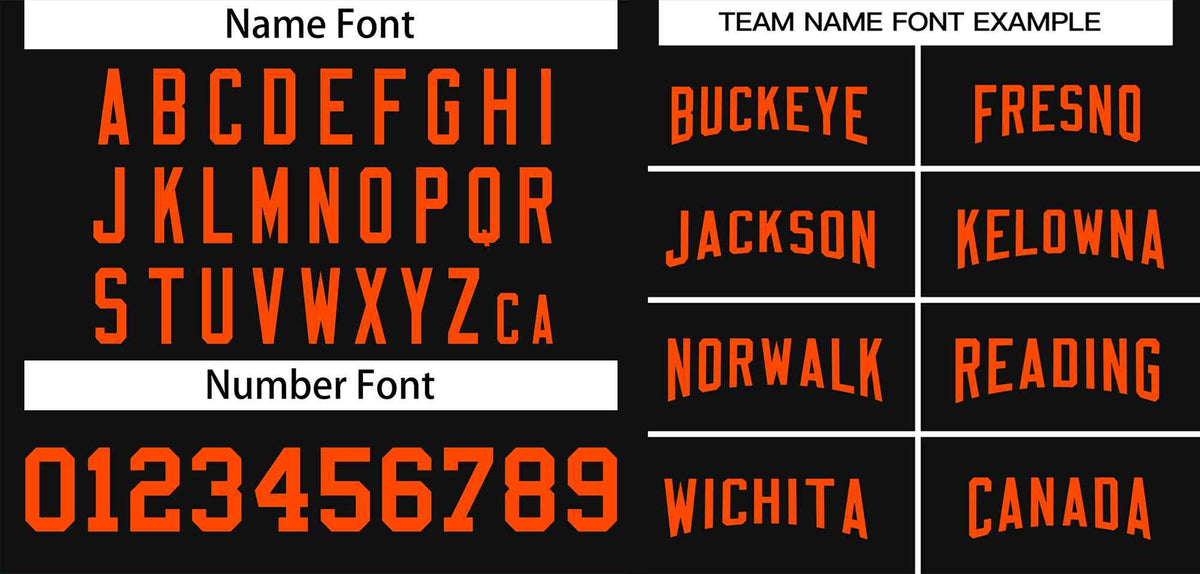 Custom Black Orange-Black Classic Style Authentic American Football Jersey| KXKSHOP