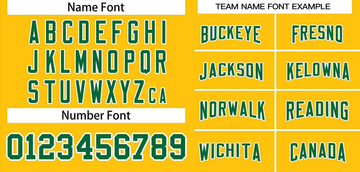 Custom Gold Kelly Green-White Classic Style Authentic American Football Jersey| KXKSHOP