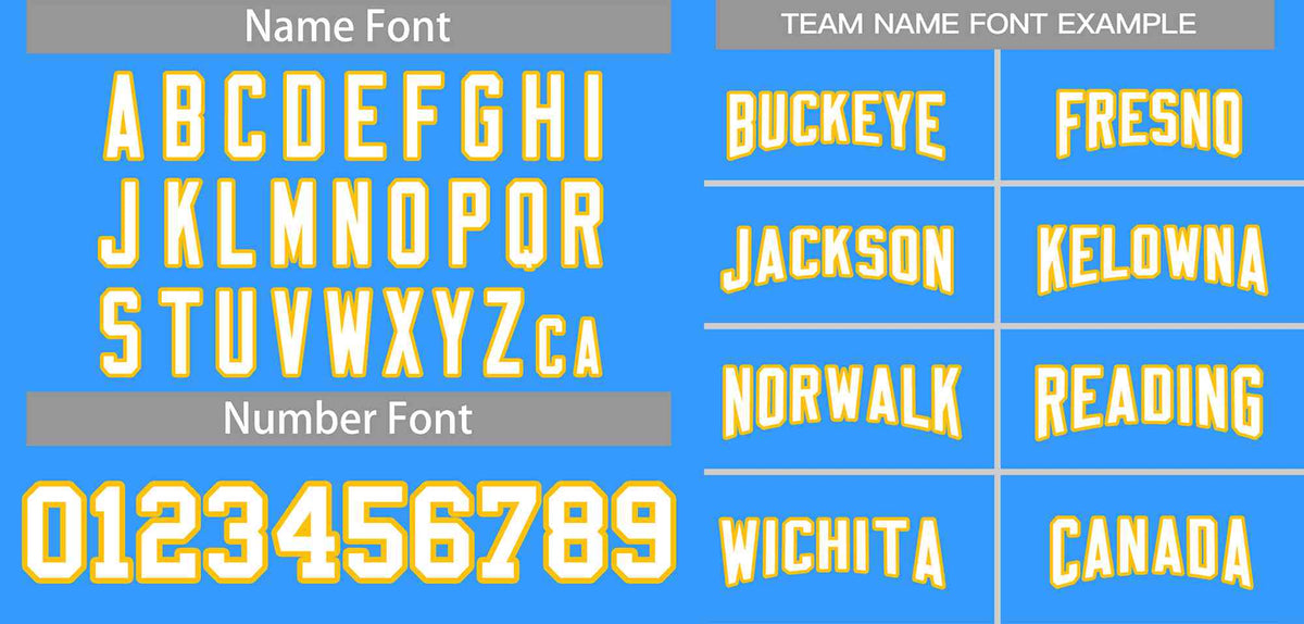 Custom Powder Blue White-Gold Classic Style Authentic American Football Jersey| KXKSHOP