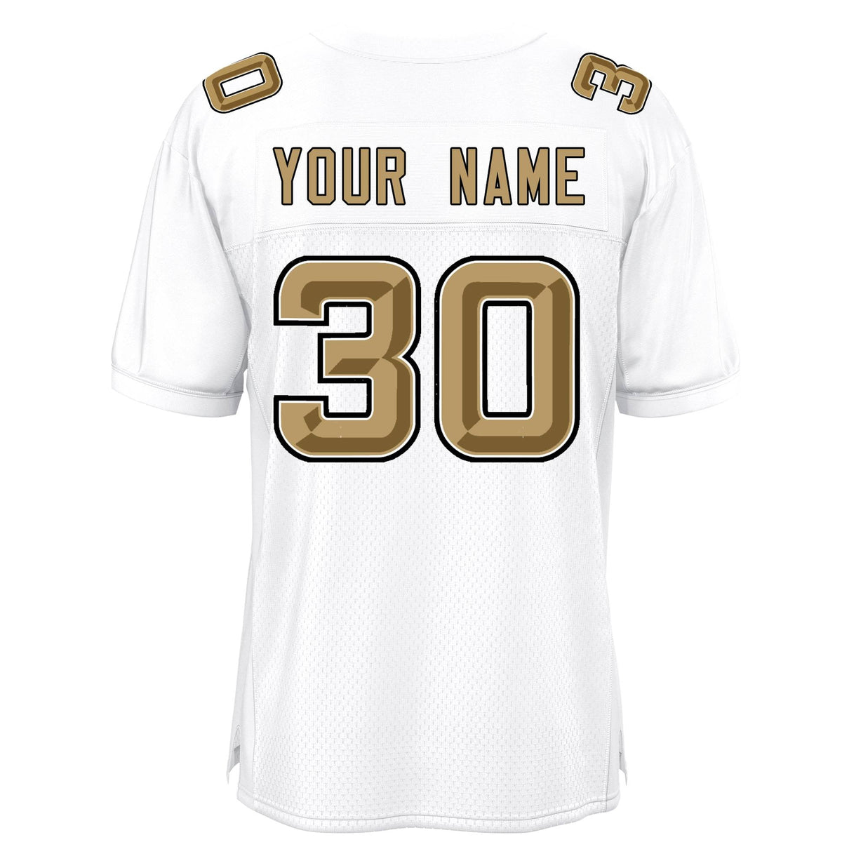 Custom White Classic Style Mesh Authentic American Football Jersey| KXKSHOP