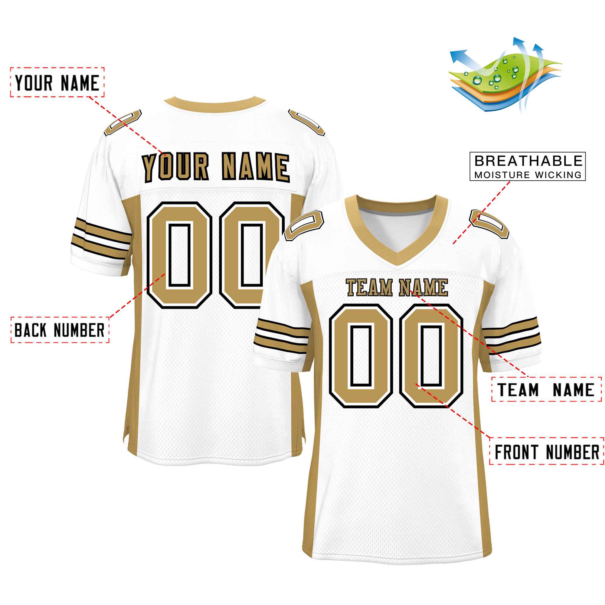 Custom Red Navy-White Classic Style Mesh American Football Jersey | KXKSHOP