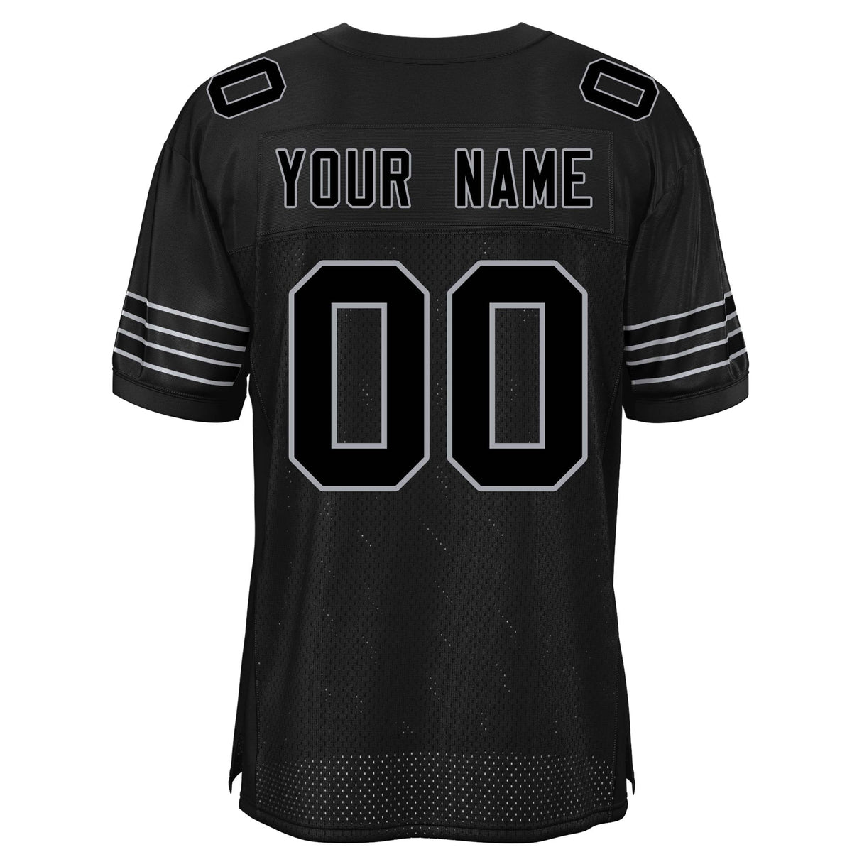 Custom Black Grey Classic Style Mesh Authentic American Football Jersey| KXKSHOP