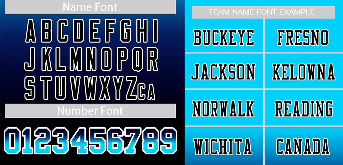 Custom Powder Blue Navy Black-White Gradient Fashion Outdoor Authentic American Football Jersey| KXKSHOP