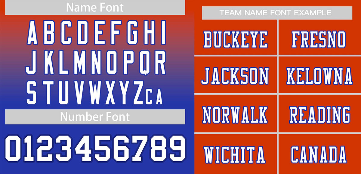 Custom Orange Royal White-Royal Gradient Fashion Outdoor Authentic American Football Jersey| KXKSHOP