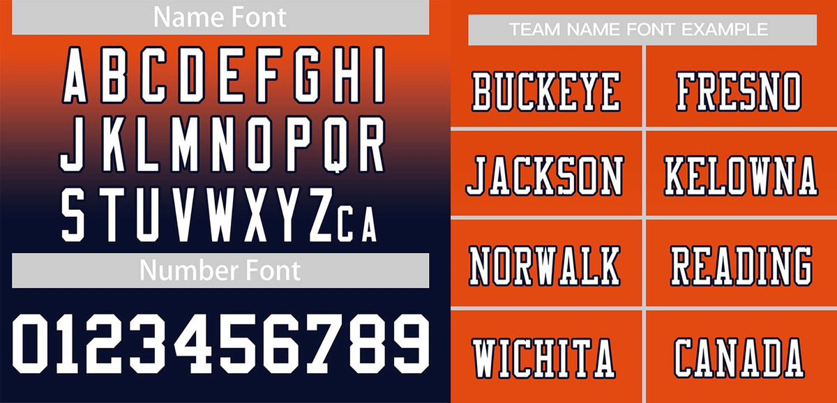Custom Orange Navy-White Gradient Fashion Outdoor Authentic American Football Jersey| KXKSHOP