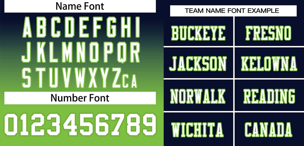 Custom Navy Neon Green White-Neon Green Gradient Fashion Outdoor Authentic American Football Jersey| KXKSHOP