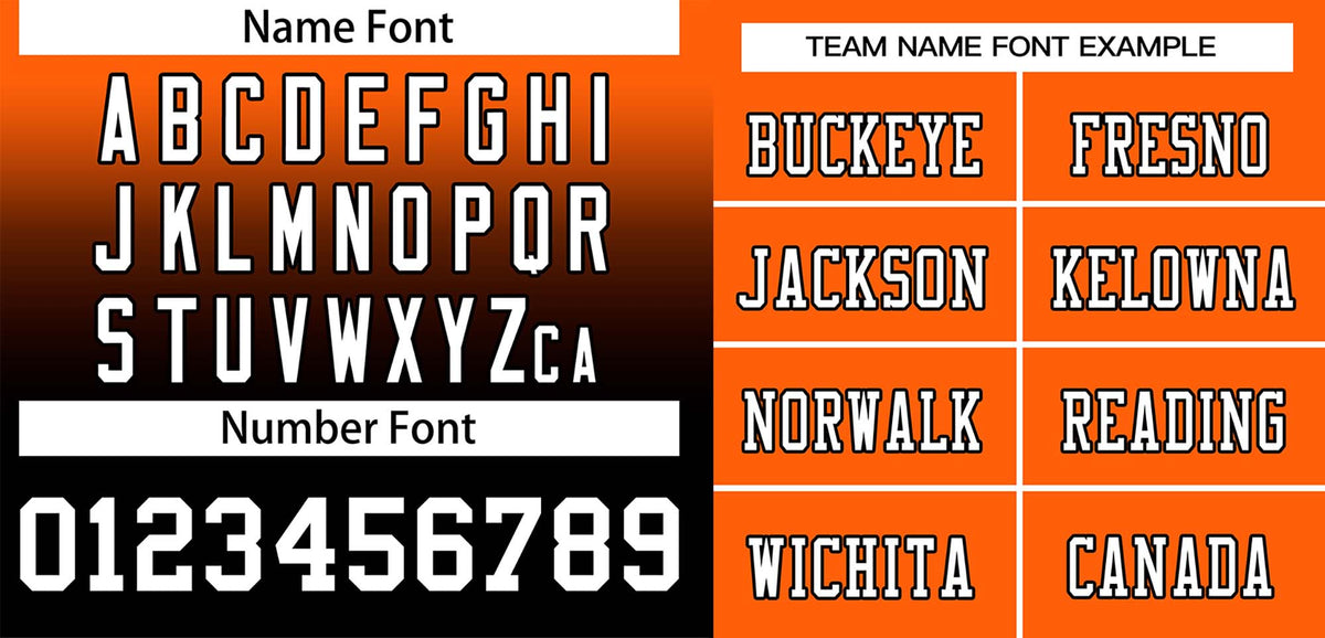 Custom Orange Black-White Gradient Fashion Outdoor Authentic American Football Jersey| KXKSHOP