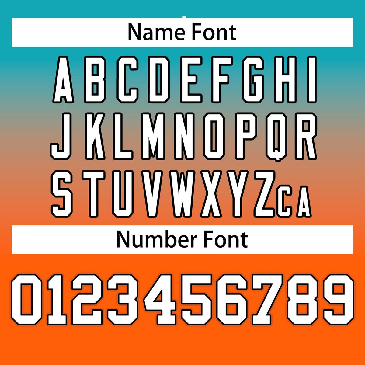 Custom Aqua Orange-White Gradient Fashion Outdoor Authentic American Football Jersey| KXKSHOP