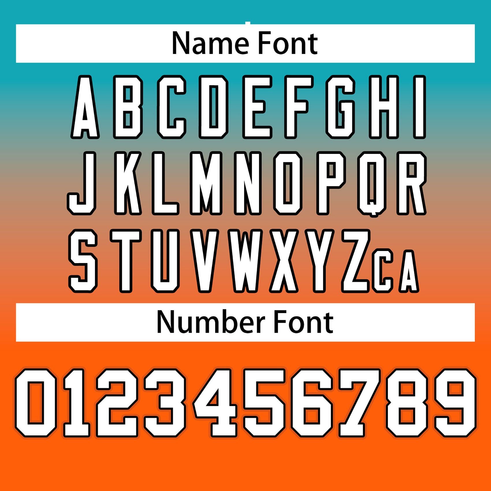 Custom Aqua Orange-White Gradient Fashion Outdoor Authentic American Football Jersey| KXKSHOP