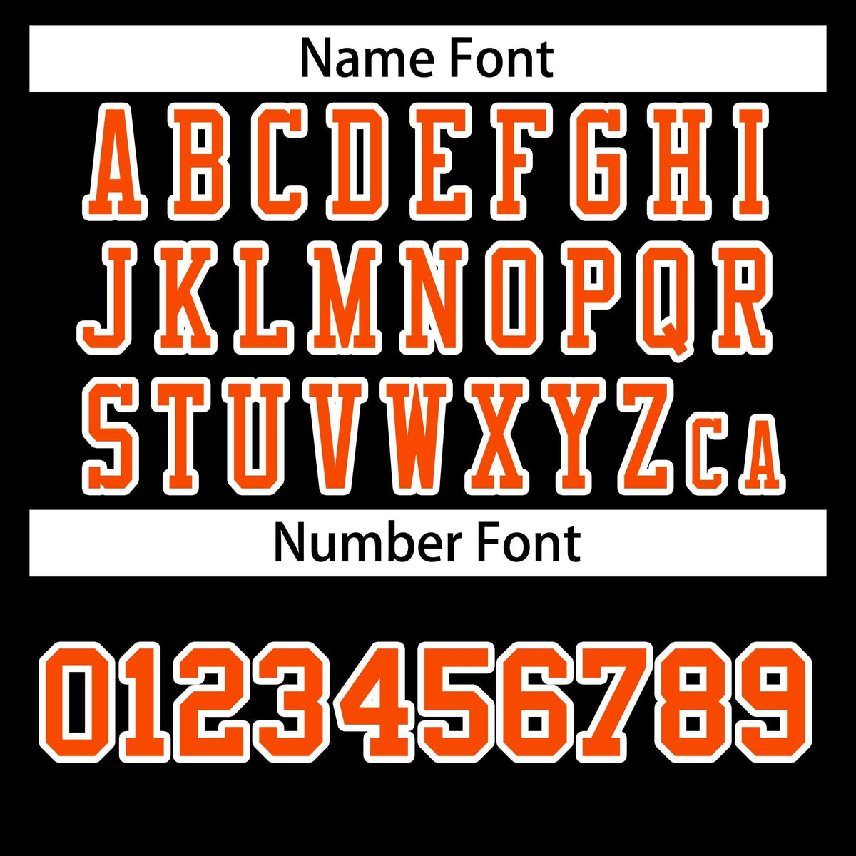 Custom Black Orange-White Classic Style Authentic American Football Jersey| KXKSHOP