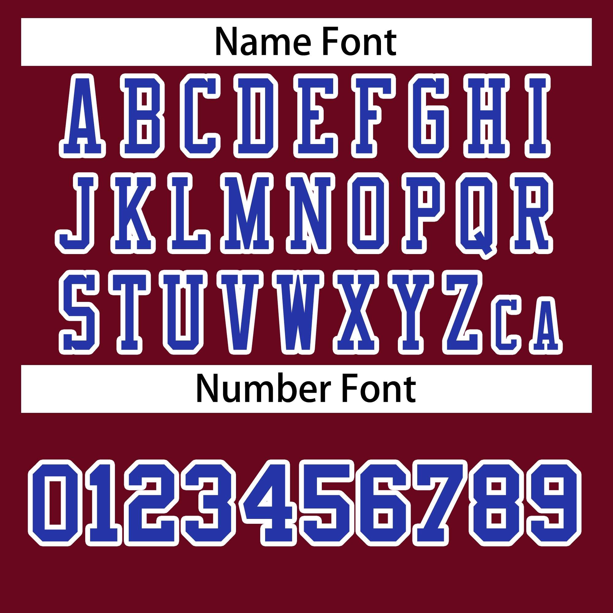 Custom Burgundy Royal-White Classic Style Authentic American Football Jersey| KXKSHOP