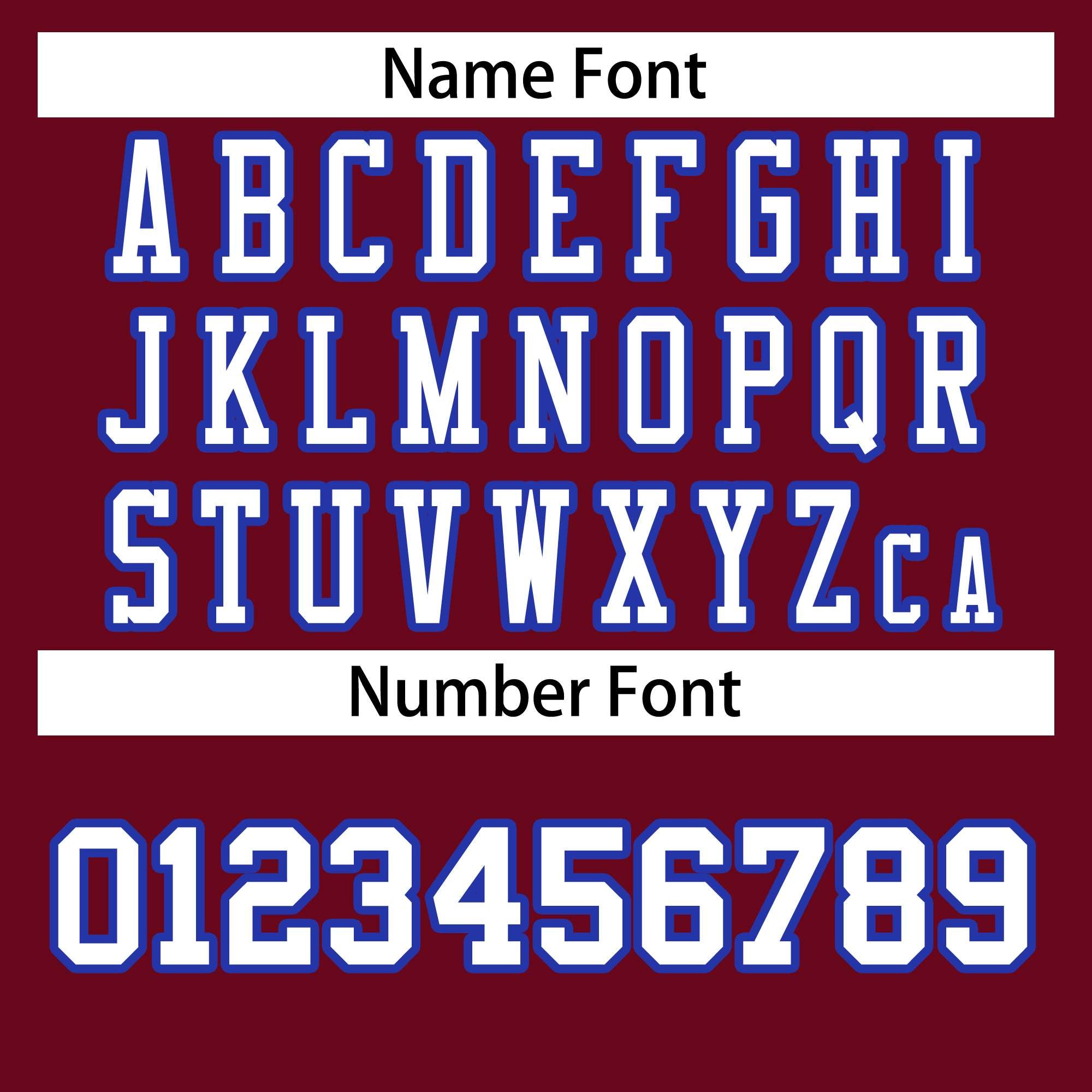 Custom Burgundy White-Royal Classic Style Authentic American Football Jersey| KXKSHOP
