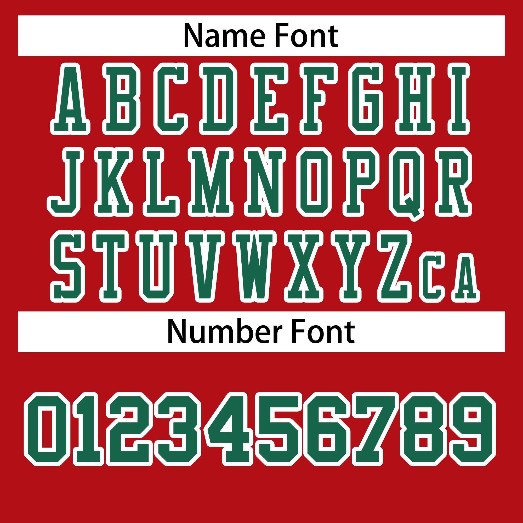 Custom Red Kelly Green-White Classic Style Authentic American Football Jersey| KXKSHOP