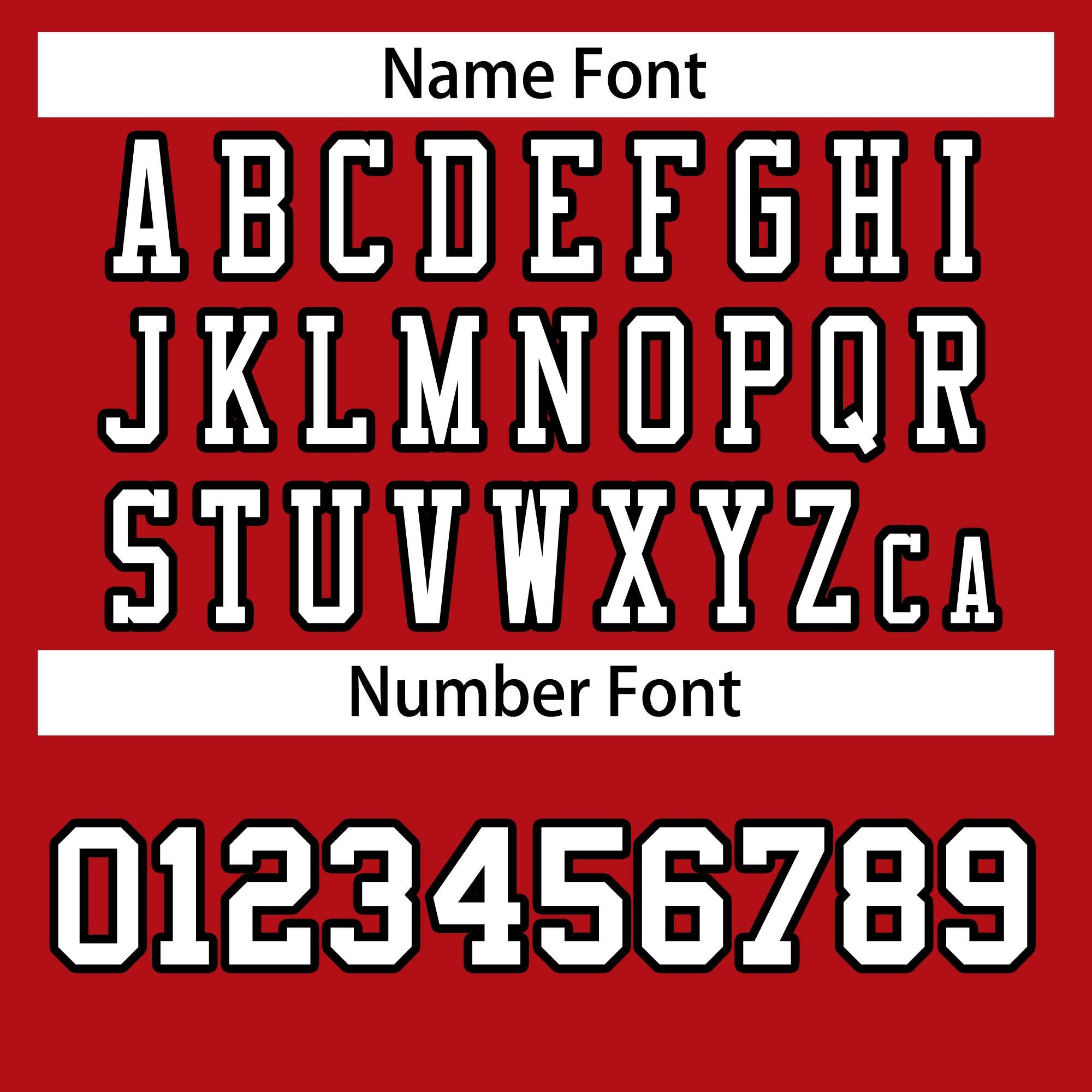 Custom Red White-Black Classic Style Authentic American Football Jersey| KXKSHOP
