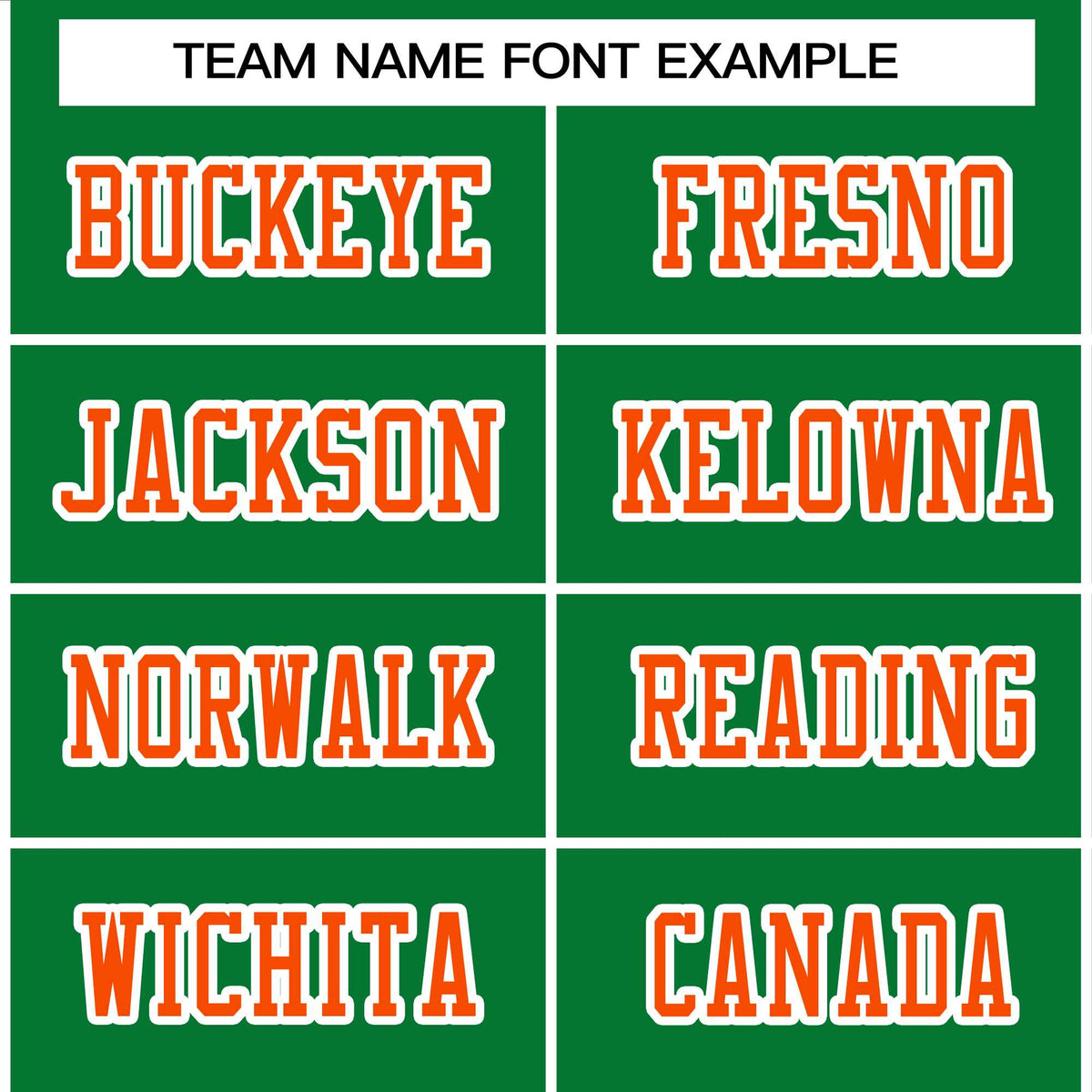 Custom Kelly Green Orange-White Classic Style Authentic American Football Jersey| KXKSHOP