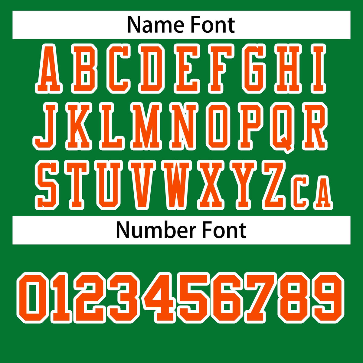 Custom Kelly Green Orange-White Classic Style Authentic American Football Jersey| KXKSHOP