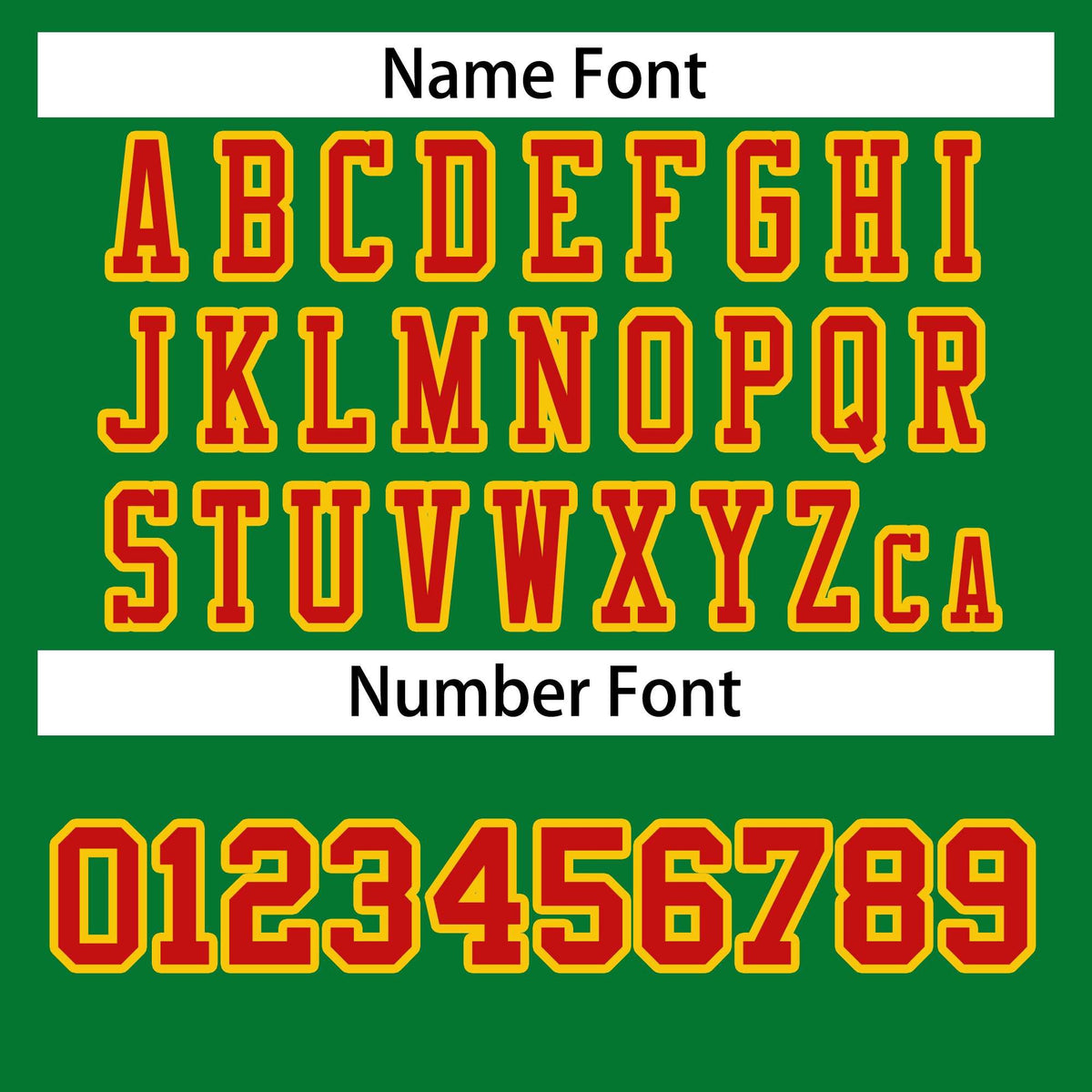 Custom Kelly Green Red-Gold Classic Style Authentic American Football Jersey| KXKSHOP