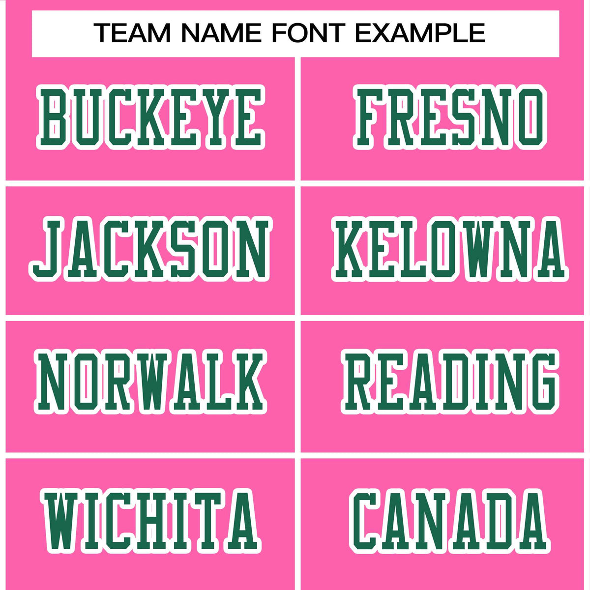 Custom Rose Pink Kelly Green-White Classic Style Authentic American Football Jersey| KXKSHOP