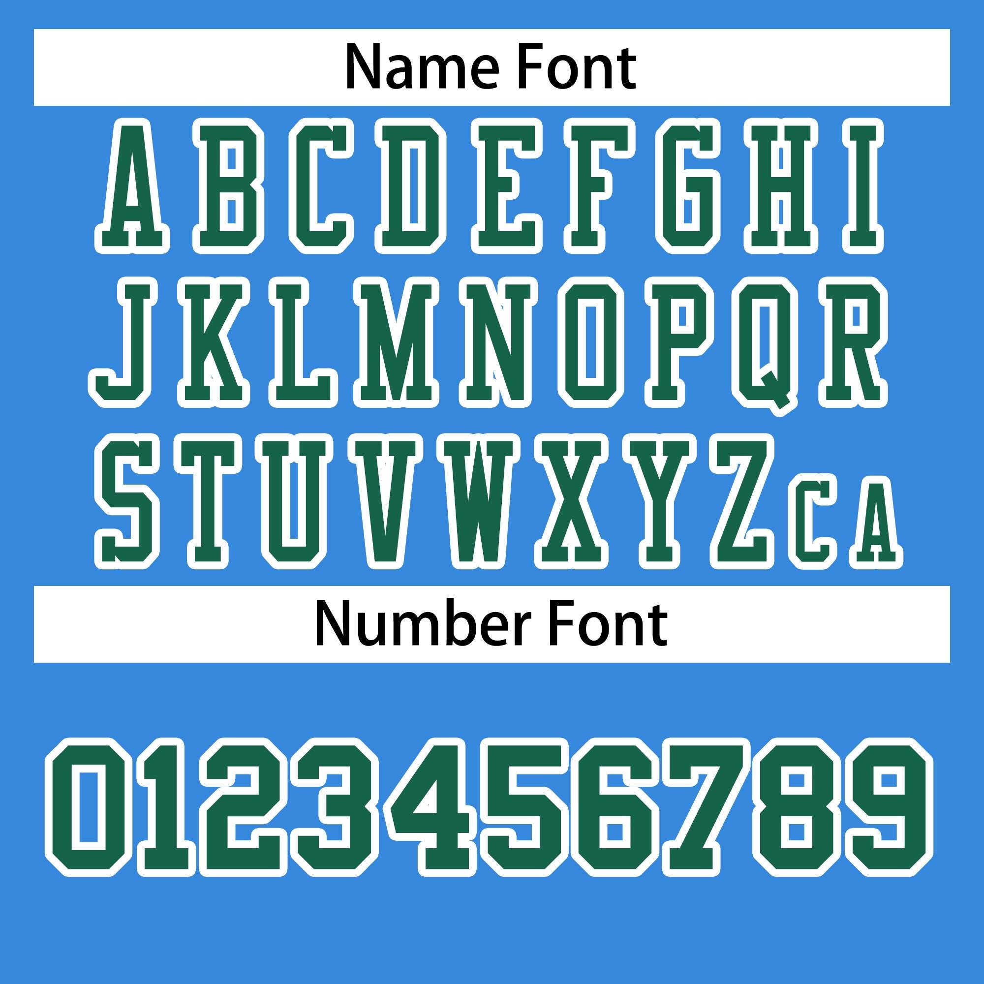 Custom Powder Blue Kelly Green-White Classic Style Authentic American Football Jersey| KXKSHOP