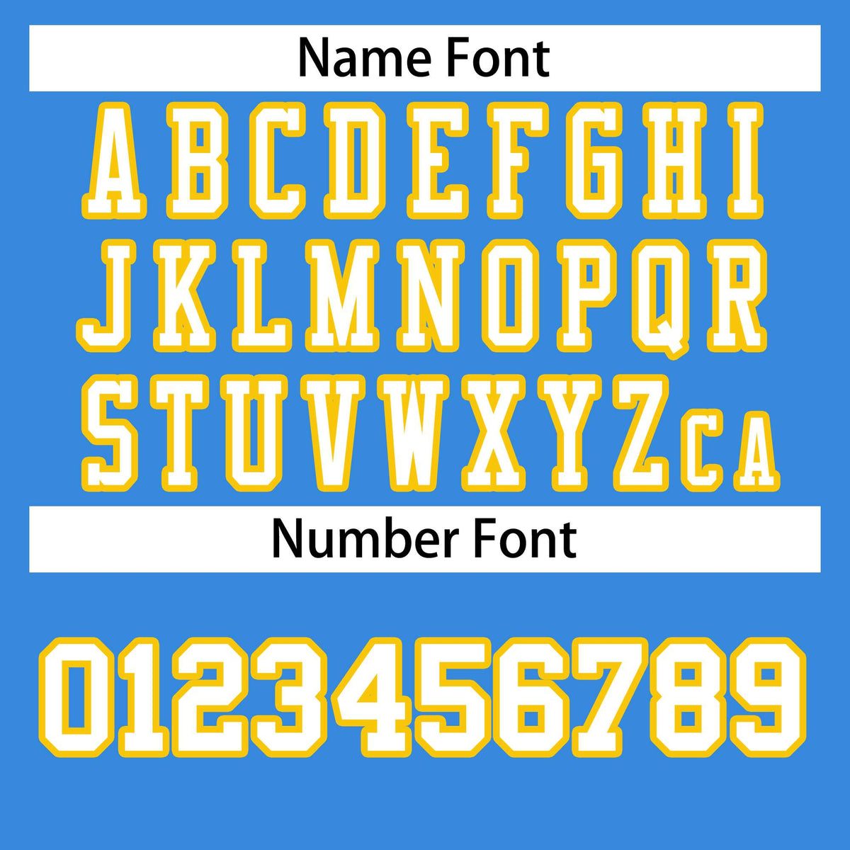 Custom Powder Blue White-Gold Classic Style Authentic American Football Jersey| KXKSHOP