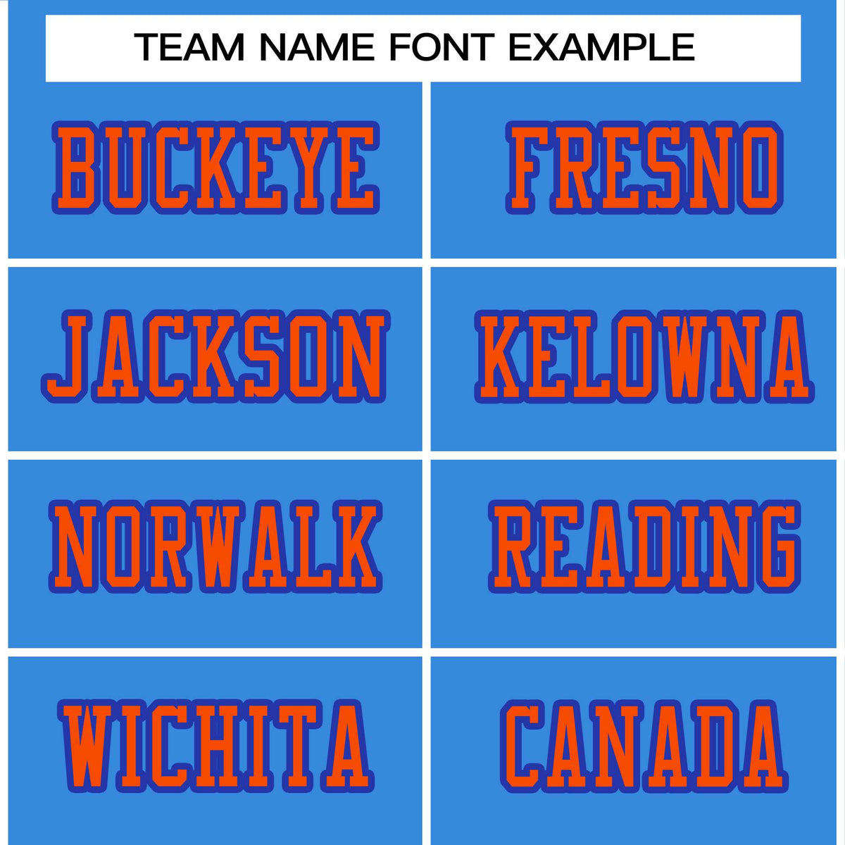 Custom Powder Blue Orange-Royal Classic Style Authentic American Football Jersey| KXKSHOP