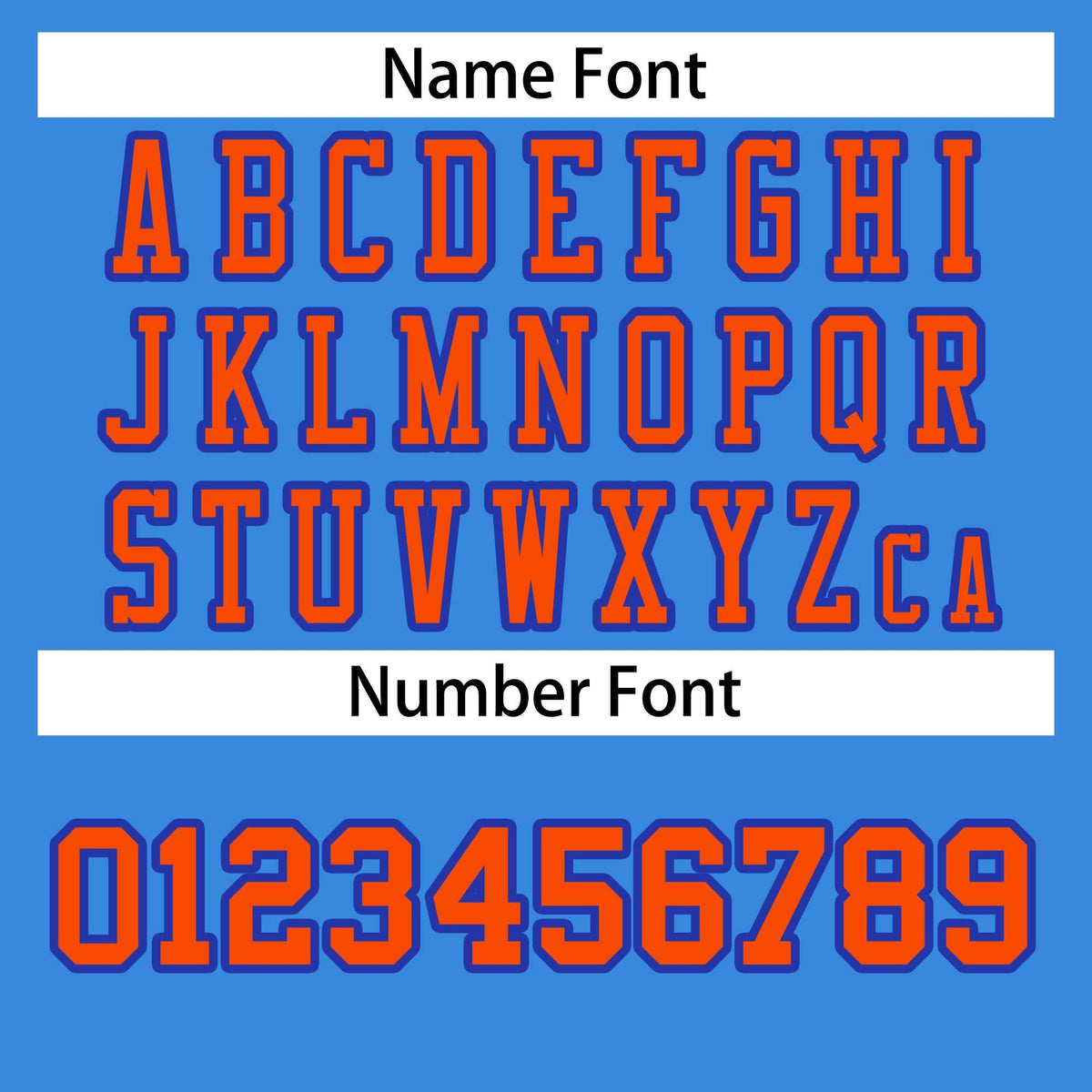 Custom Powder Blue Orange-Royal Classic Style Authentic American Football Jersey| KXKSHOP