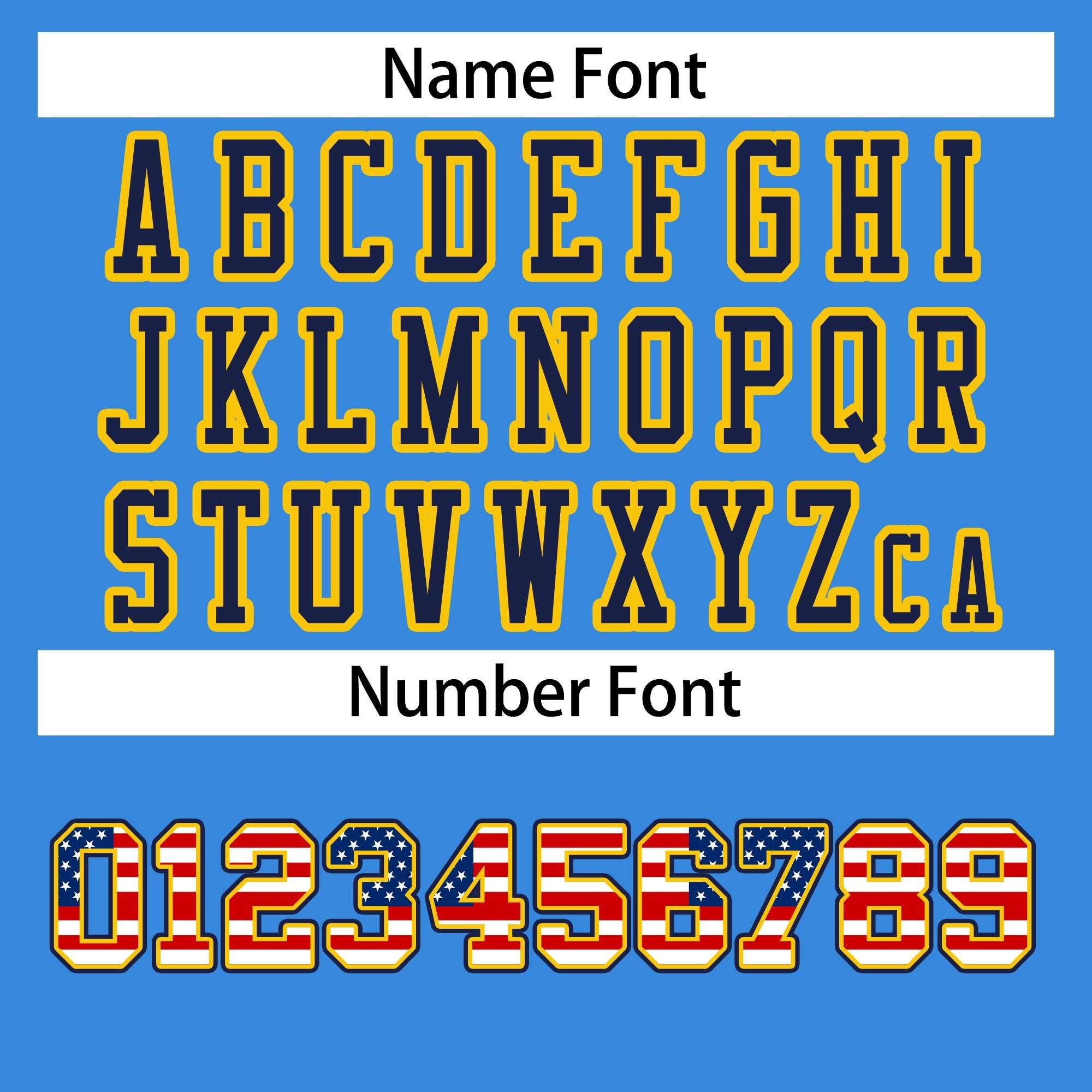 Custom Powder Blue Navy-Gold Classic Style Authentic American Football Jersey| KXKSHOP
